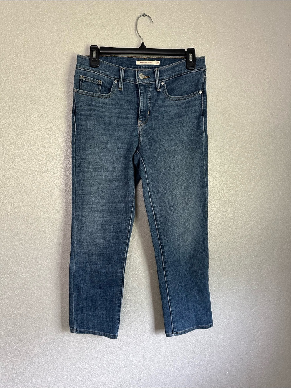 Levi’s 311 Shaping Skinny Medium Wash Cropped Denim Jeans